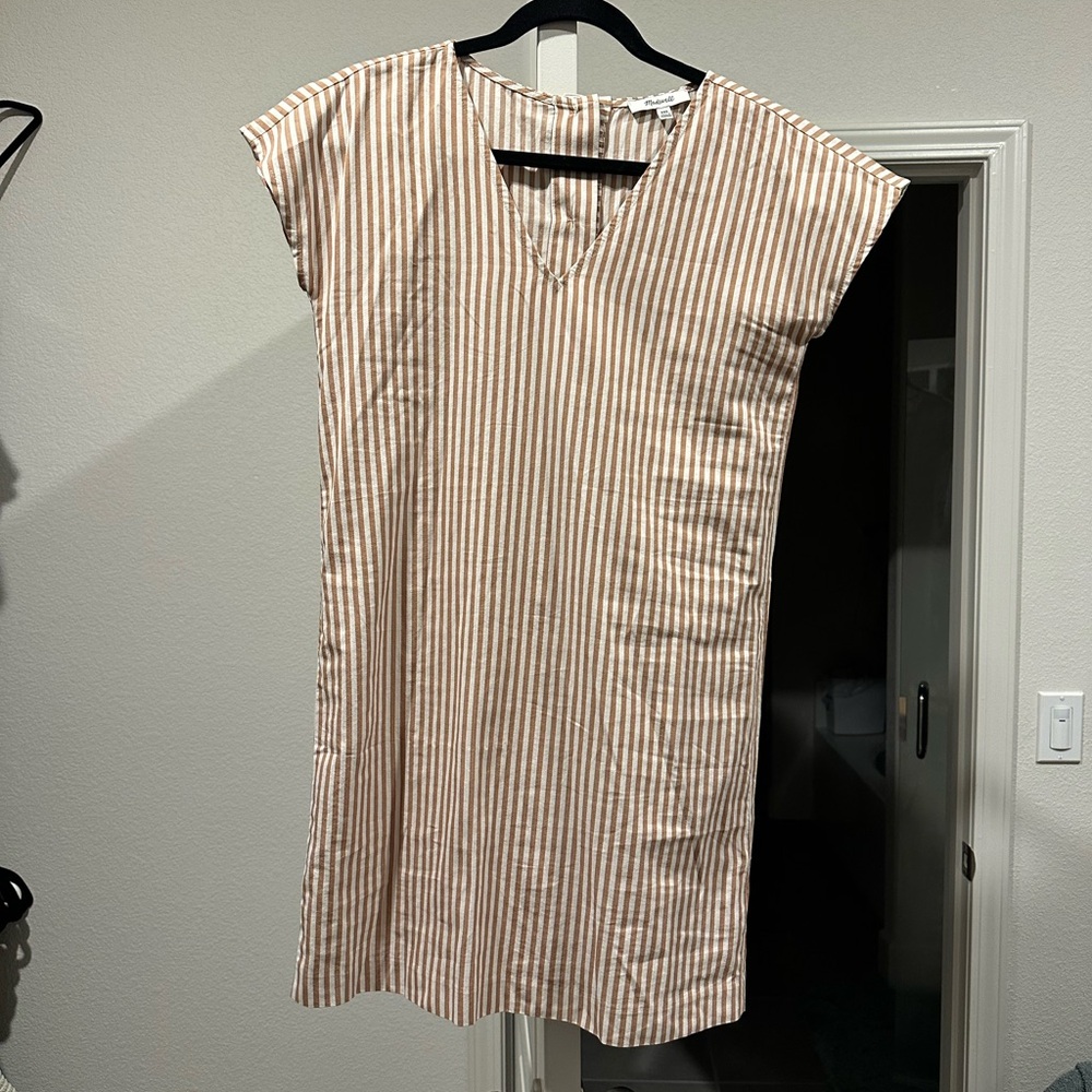 Madewell striped shirt dress xxs